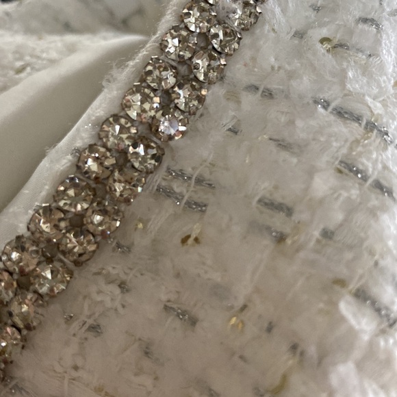 NBD KENZIE WHITE TWEED MINI DRESS xs - Picture 4 of 4